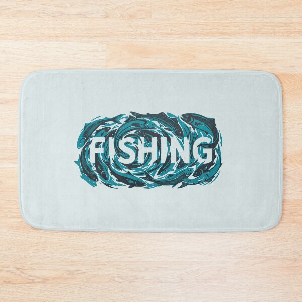 Item preview, Fishing School Of Fish Ocean Swirl Angler Graphic designed and sold by KiwiRider.