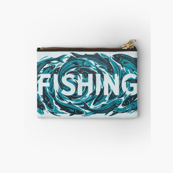 Item preview, Fishing School Of Fish Ocean Swirl Angler Graphic designed and sold by KiwiRider.