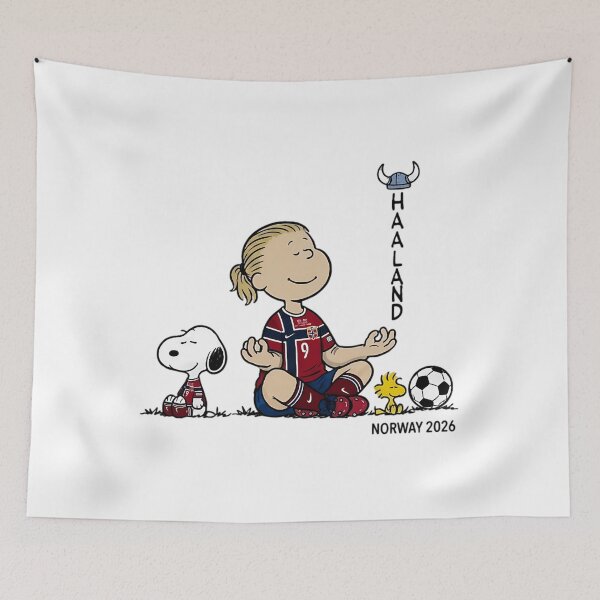 Artikelvorschau, Haaland Snoopy Meditation Norwegen entworfen und verkauft von CapsuleOfLife.
