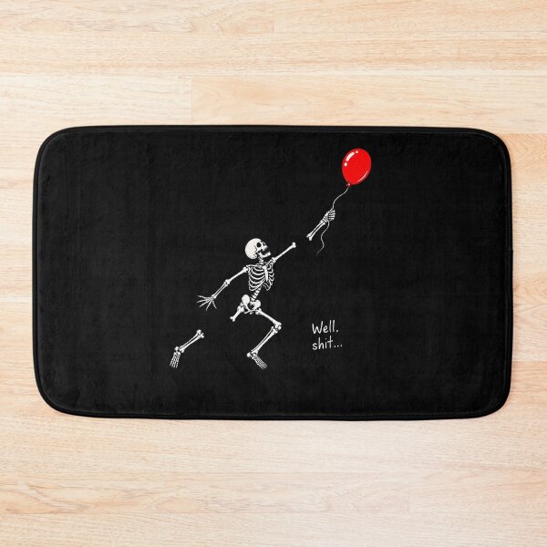 Item preview, Funny Well Skeleton Holding Balloon Gothic Halloween designed and sold by Pider-Vampire.