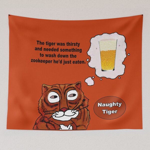 Item preview, Naughty Tiger, Where is that Zookeeper? designed and sold by michaelrodents.