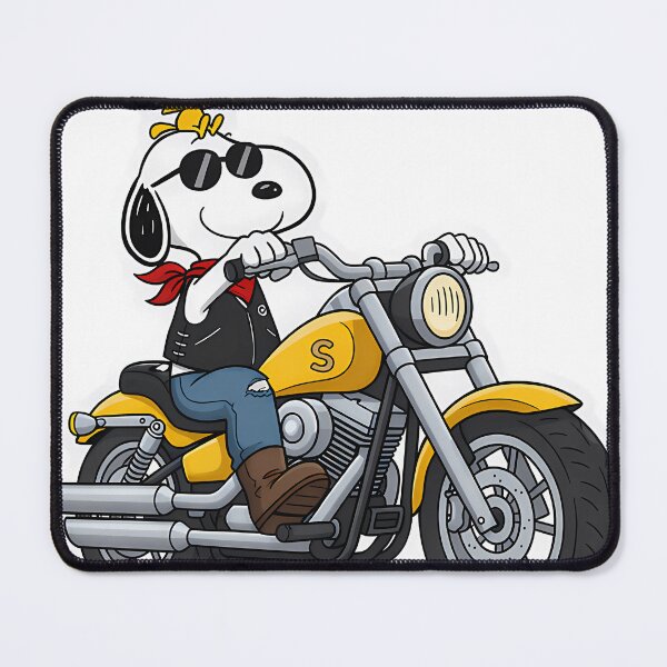 Item preview, Snoopy Biker Riding Motorcycle designed and sold by CapsuleOfLife.