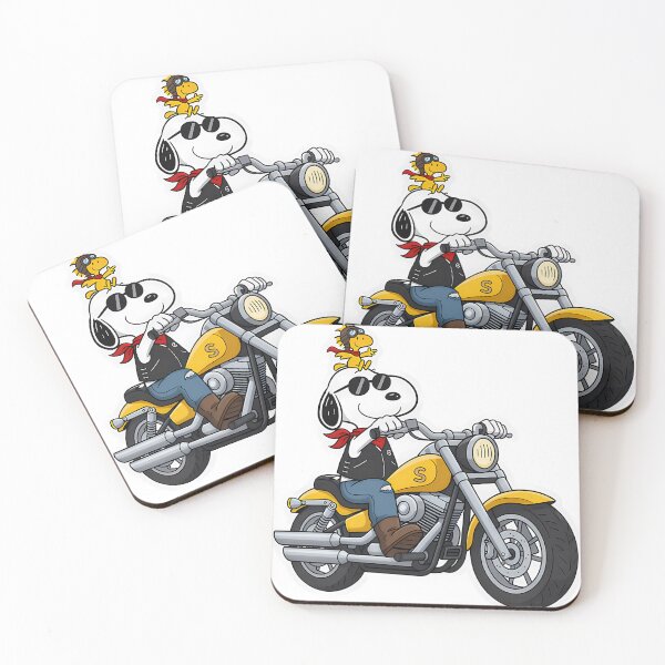 Item preview, Snoopy Biker Riding Motorcycle designed and sold by CapsuleOfLife.