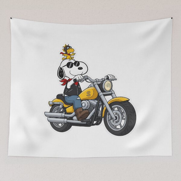 Item preview, Snoopy Biker Riding Motorcycle designed and sold by CapsuleOfLife.