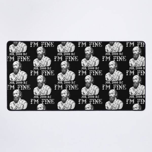 Item preview, I'M Fine Job 2000 Bc Biblical Dark Faith Humor Classic designed and sold by Pider-Vampire.