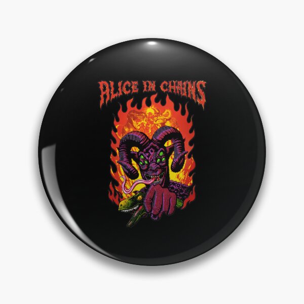 Item preview, Alice In Chains Fiery Demon Reptile Graphic designed and sold by ANNAOCK.