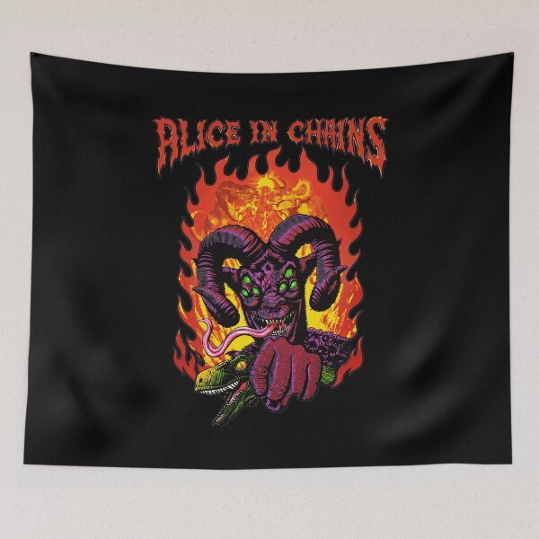 Item preview, Alice In Chains Fiery Demon Reptile Graphic designed and sold by ANNAOCK.