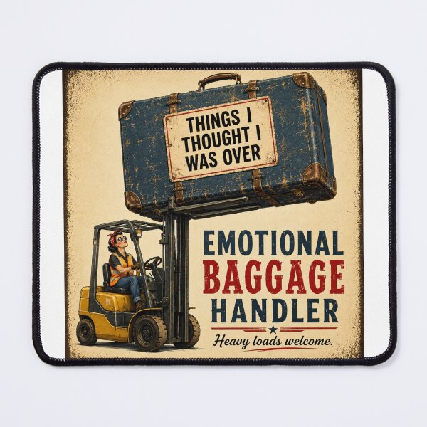 Item preview, Emotional Baggage Handler – Things I Thought I Was Over Funny Healing Humor designed and sold by 11-Designs.