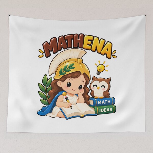 Item preview, Mathena Cute Greek Goddess of Math designed and sold by Enoch-creator.