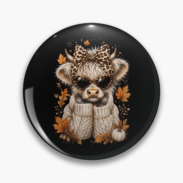 Item preview, Cozy Highland Leopard Cow Autumn Vibes designed and sold by nryum.