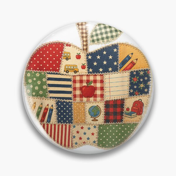 Item preview, Vintage Patchwork Preppy Apples Teacher Back to School T-Shirt designed and sold by KTY-NUSS.