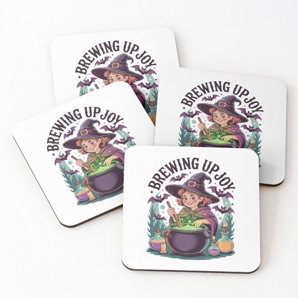 Item preview, Brewing Up Joy Cute Witch Cauldron Halloween designed and sold by FestivityFinds.