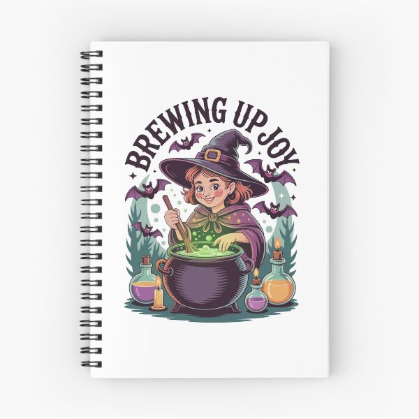Item preview, Brewing Up Joy Cute Witch Cauldron Halloween designed and sold by FestivityFinds.