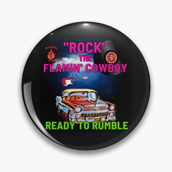 Item preview, Rock The Flamin Cowboy Ready To Rumble designed and sold by illustrationsss.