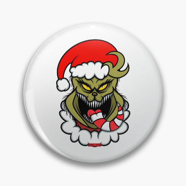 Item preview, Scary Evil Grinch Monster Santa Hat Christmas designed and sold by DarrenMorrisArt.