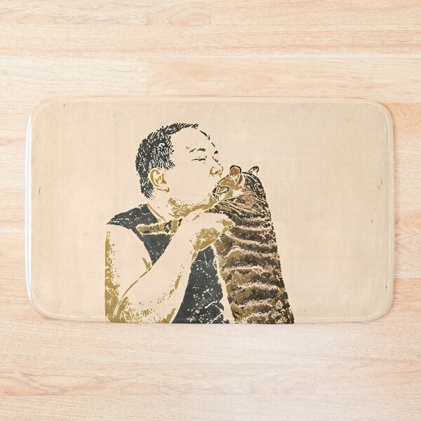 Item preview, Cat Dad & Tabby: Vintage Linocut Art designed and sold by HowHoFamily.