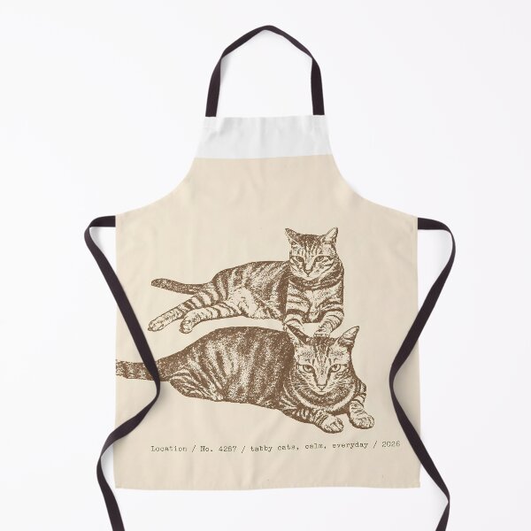 Item preview, Calm Everyday Tabby Cats: Vintage Linocut Art designed and sold by HowHoFamily.