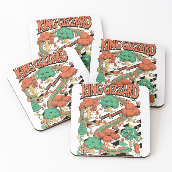 Item preview, King Gizzard Maze Serpent Isometric Forest Art designed and sold by ZACHAWILLIAMS.