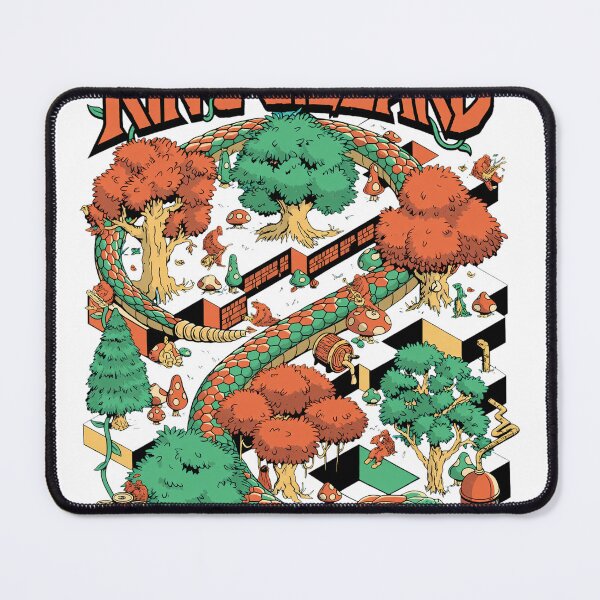 Item preview, King Gizzard Maze Serpent Isometric Forest Art designed and sold by ZACHAWILLIAMS.