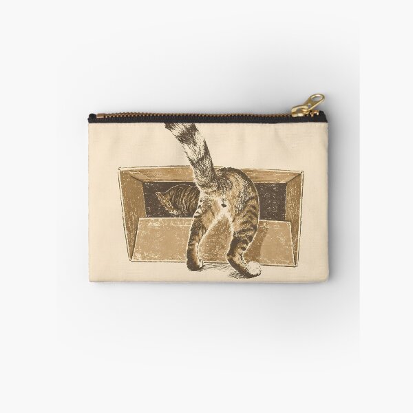 Item preview, Curious Tabby Cats in Box Vintage Linocut designed and sold by HowHoFamily.
