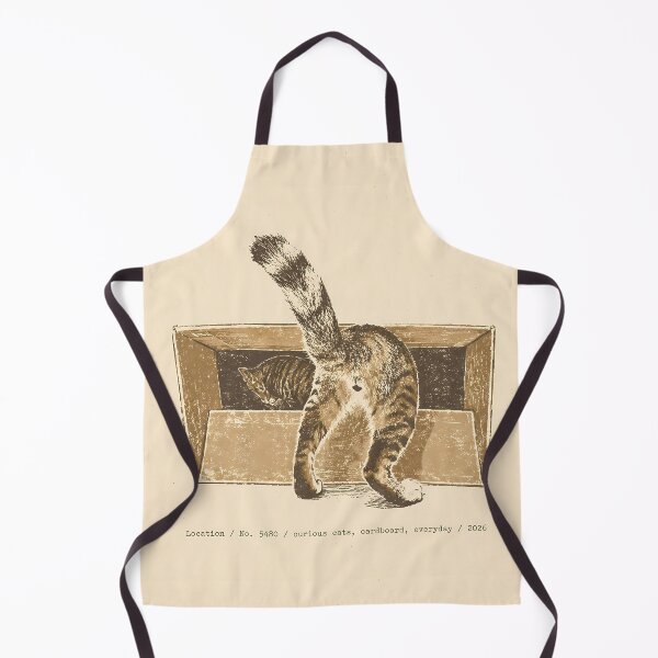 Item preview, Curious Tabby Cats in Box Vintage Linocut designed and sold by HowHoFamily.