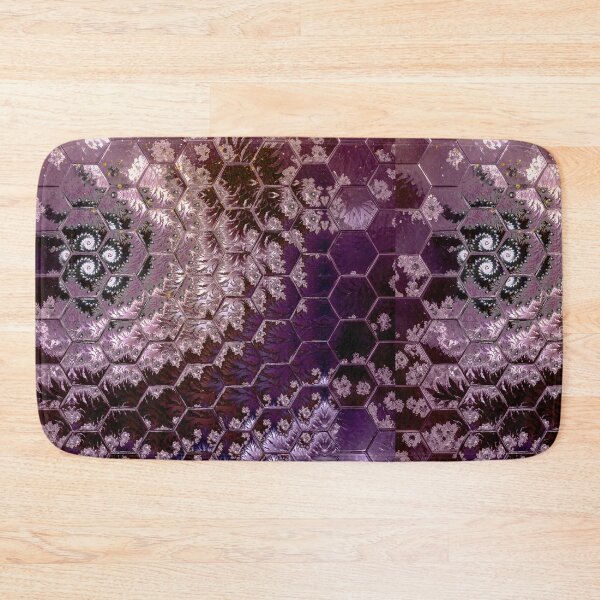 Item preview, Burgundy and purple fractals with  hexagon  designed and sold by KingsArtworx 2.