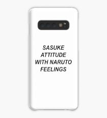 Funda/vinilo para Samsung Galaxy Sasuke Naruto sentimientos con actitud