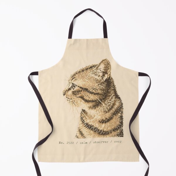 Item preview, Cozy Observer Tabby Cat: Vintage Linocut designed and sold by HowHoFamily.