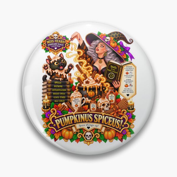 Item preview, MISS HEARD'S - ✨MISHEARD MAGIC COLLECTION✨ COLLECTION - THE HALLOWEEN INCANTATION - PUMPKINUS SPICEUS designed and sold by WheelieGdArt.