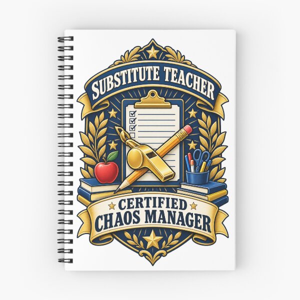 Item preview, Substitute Teacher Certified Chaos Manager Gift designed and sold by ys96.