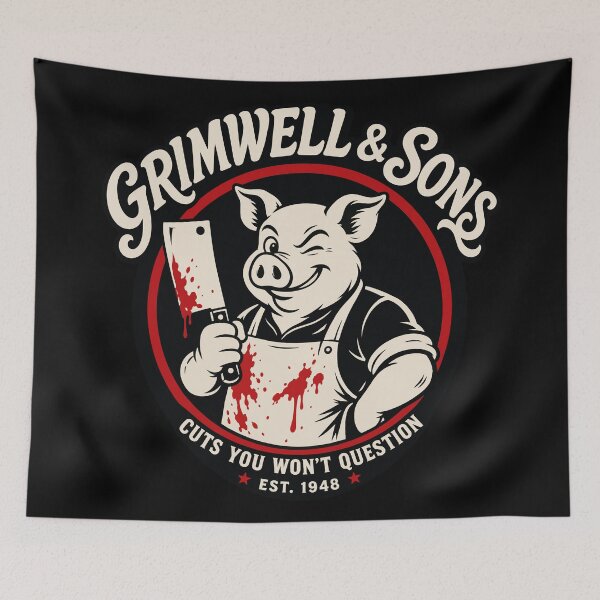 Item preview, Halloween Grimwell And Sons Horror Butcher Pig designed and sold by Uglyandcute.