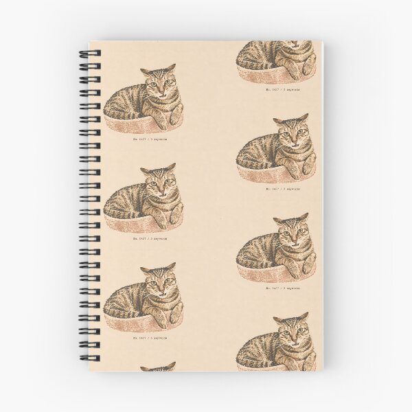 Item preview, Cozy Tabby Cat in Bed: Vintage Linocut designed and sold by HowHoFamily.