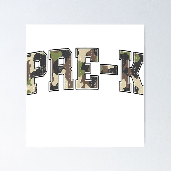 Item preview, Vintage Pre K Old Camo Back to School Boys Kid Girl Teachers T-Shirt designed and sold by KTY-NUSS.