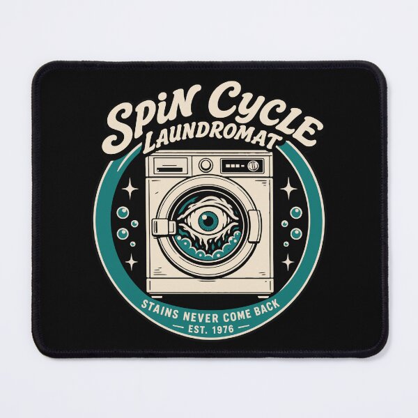 Item preview, Halloween Spin Cycle Laundromat Haunted Washing Machine designed and sold by Uglyandcute.