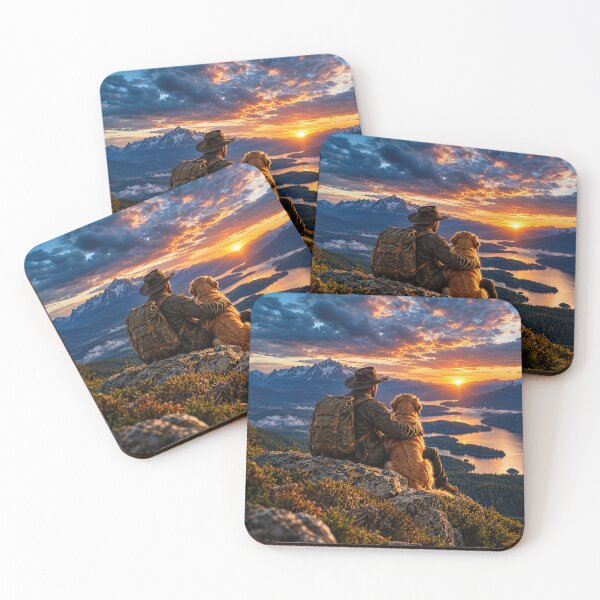 Item preview, Trail Companions – Man and Dog in the Mountains designed and sold by Ray's Photos & Art.