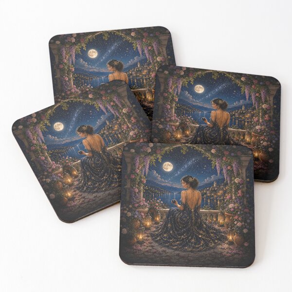 Item preview,    Midnight Muse II – Celestial Art Nouveau Garden designed and sold by Ray's Photos & Art.