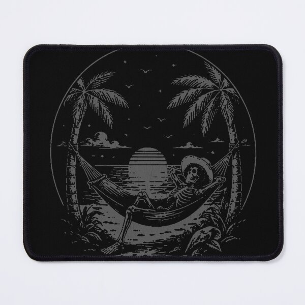 Item preview, Chill Till Death: Skeleton Relaxing on Beach Hammock designed and sold by Anugrah januar.