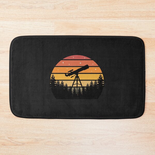 Item preview, Retro Telescope Silhouette Forest Night Vintage Sunset Art designed and sold by pattman.