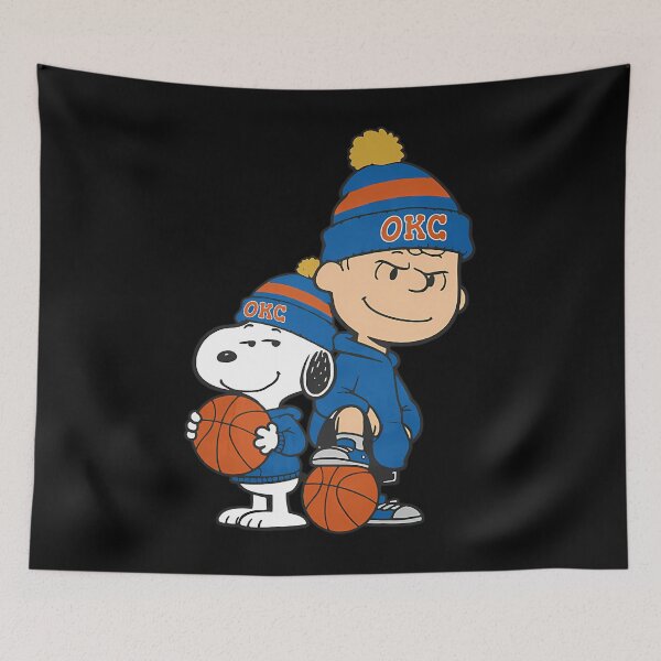 Item preview, Charlie Brown And Snoopy OkcThunder Basketball designed and sold by LKpixel94.