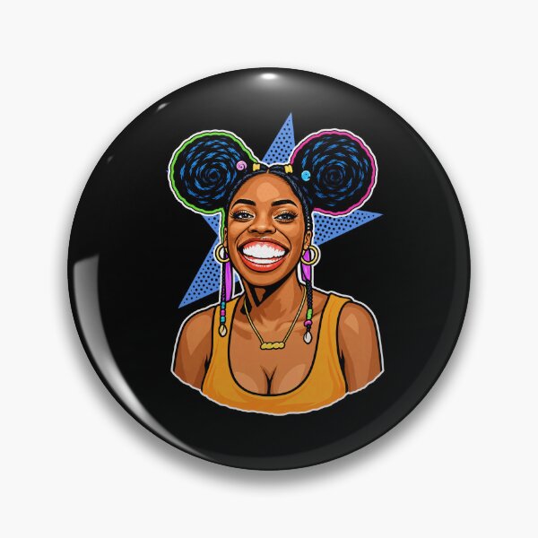 Item preview, The Pom-Pom Girl - Retro Afro Puff Girl designed and sold by Zofiaboom.