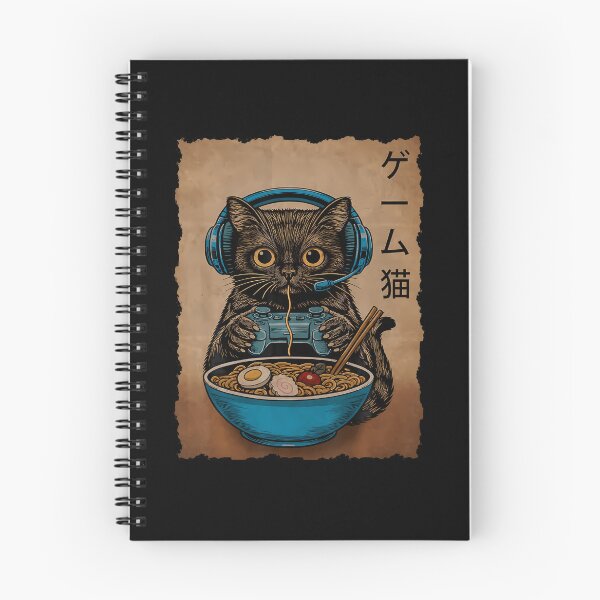 Item preview, Ramen Cat Gaming Anime Japanese Funny Teen Boys Gifts Gamer designed and sold by Pider-Vampire.