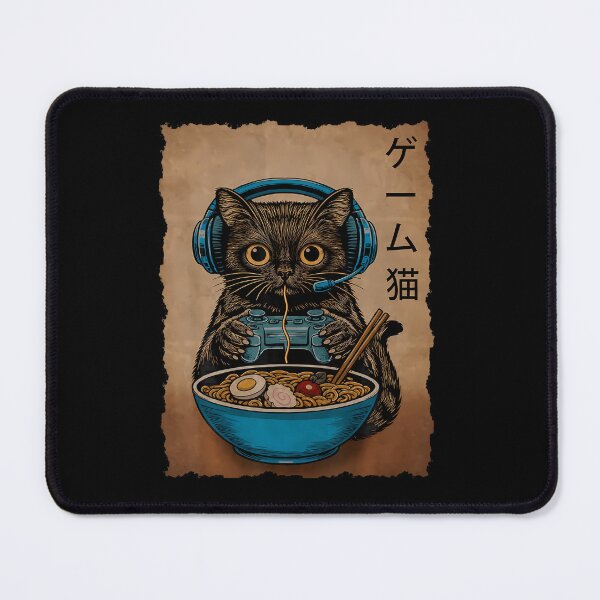 Item preview, Ramen Cat Gaming Anime Japanese Funny Teen Boys Gifts Gamer designed and sold by Pider-Vampire.