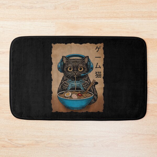 Item preview, Ramen Cat Gaming Anime Japanese Funny Teen Boys Gifts Gamer designed and sold by Pider-Vampire.