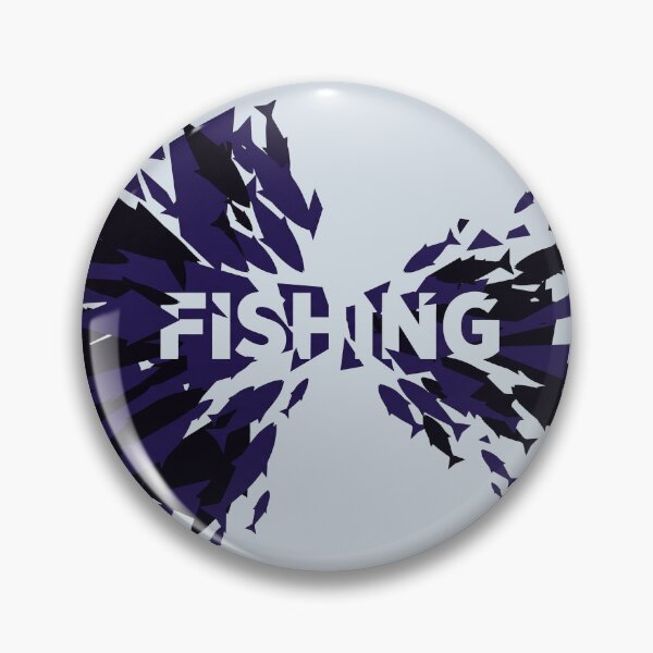 Item preview, Fishing Negative Space Fish Swarm Ocean Graphic designed and sold by KiwiRider.