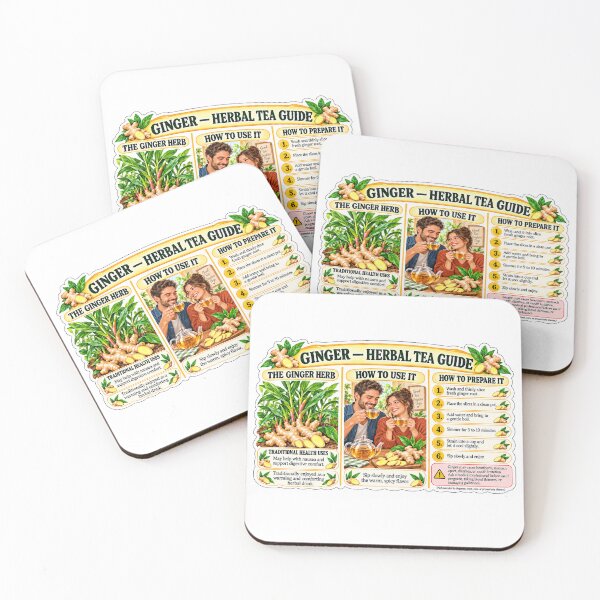 Item preview, Ginger Herbal Tea Preparation Guide designed and sold by New Wave Artworks & Odds &Ends.