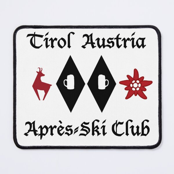 Item preview, Tirol Austria Apres Ski Club with Steins (Black) designed and sold by DanburySkiClub.