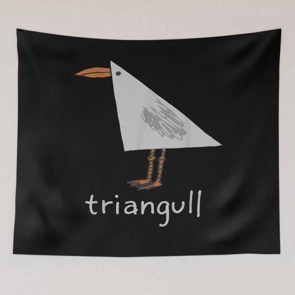 Item preview, Triangull Triangle Seagull Bird Pun Funny Geometric Wordplay designed and sold by dr-blind-pdf.