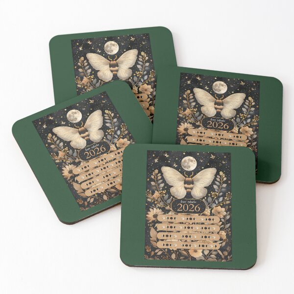 Item preview, Lunar Calendar 2026 Moth Boho Style 704 designed and sold by GASSISHOP.