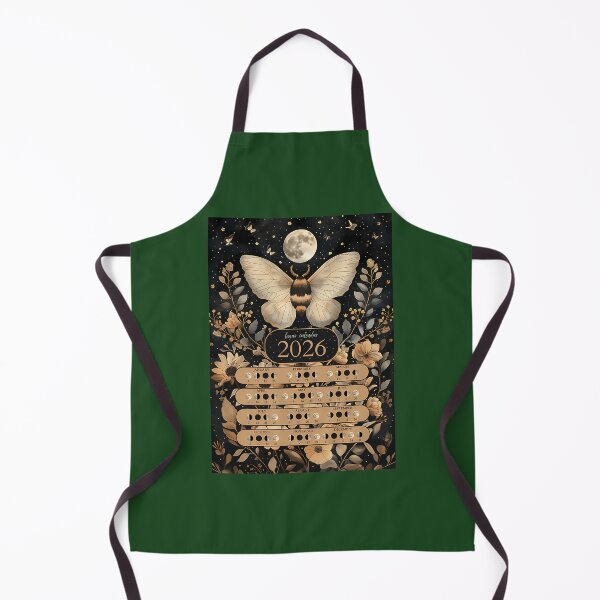 Item preview, Lunar Calendar 2026 Moth Boho Style 704 designed and sold by GASSISHOP.