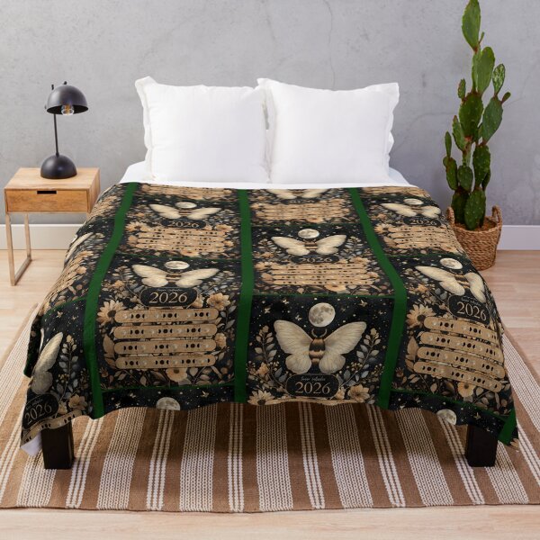 Item preview, Lunar Calendar 2026 Moth Boho Style 704 designed and sold by GASSISHOP.